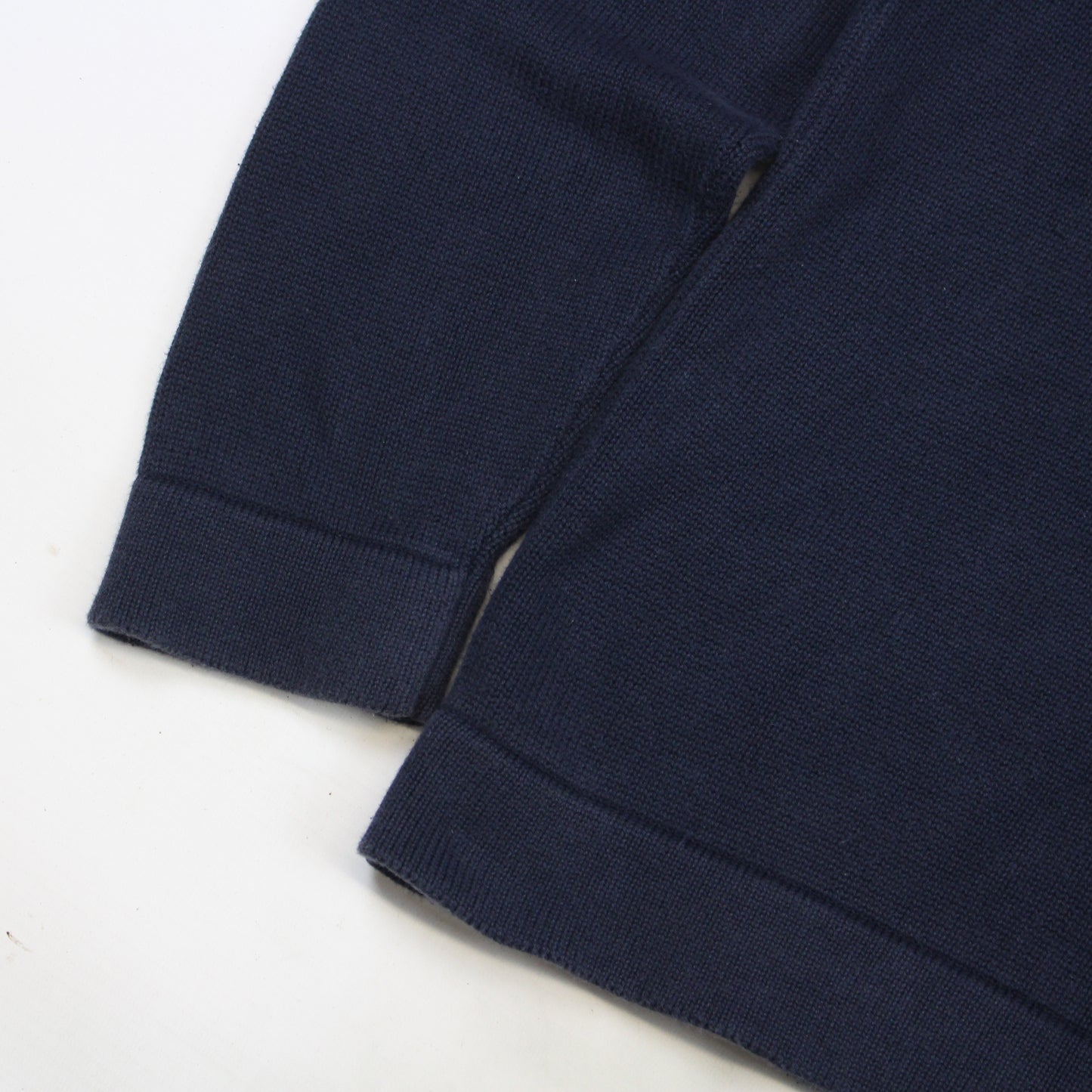 90s Tommy Hilfiger Navy Heavy Knitted Jumper (M)