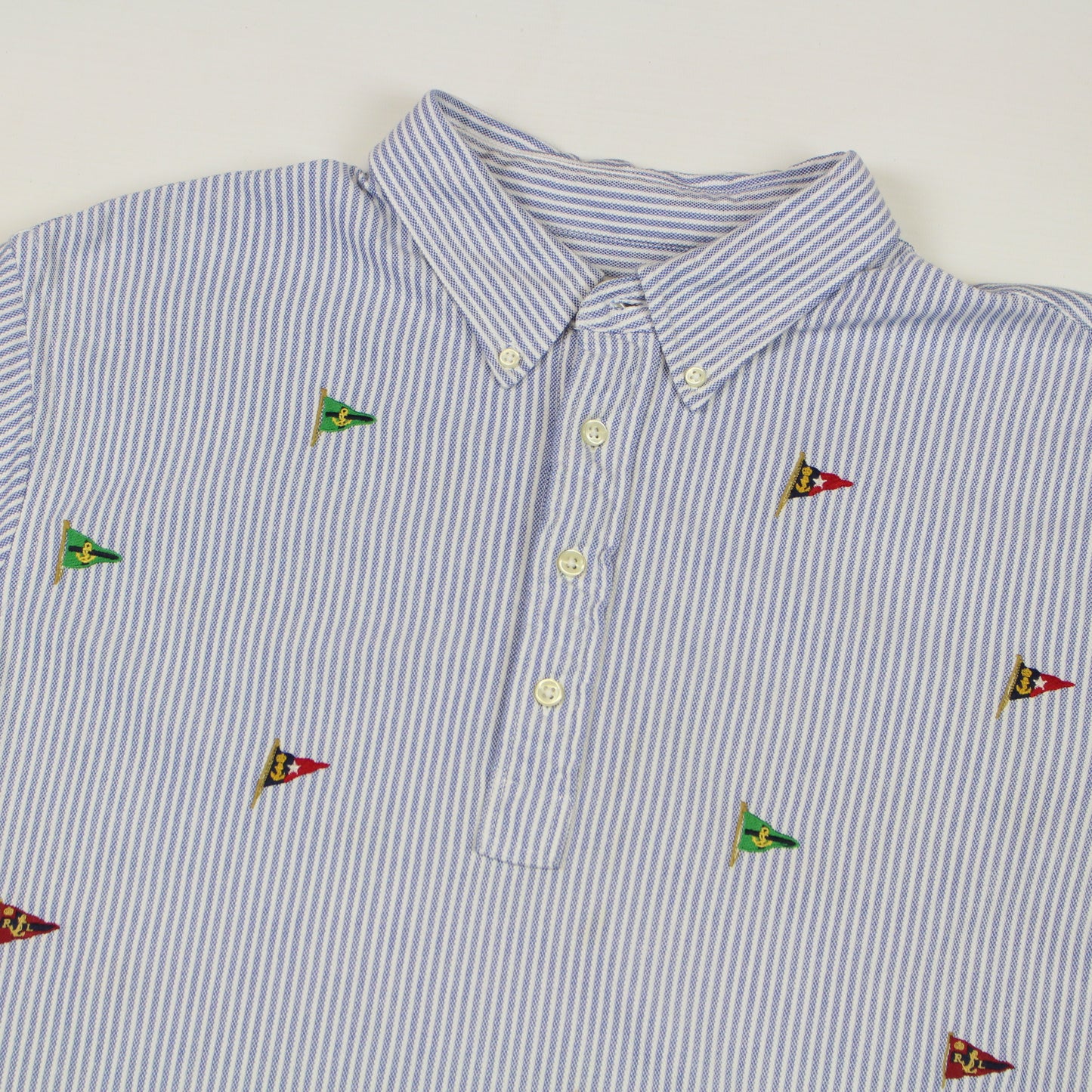 Polo Ralph Lauren Blue/White Shirt (XL)