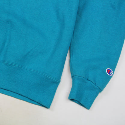 90s Champion Teal Embroidered Sweatshirt (XL)