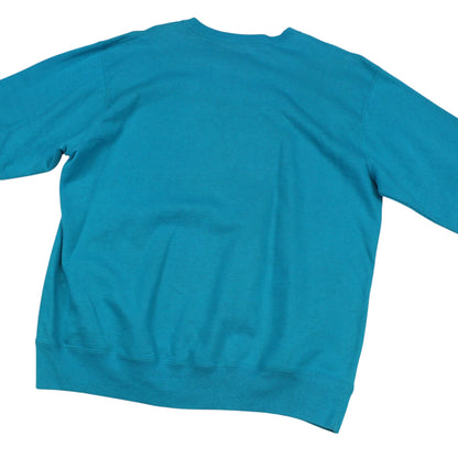 90s Champion Teal Embroidered Sweatshirt (XL)