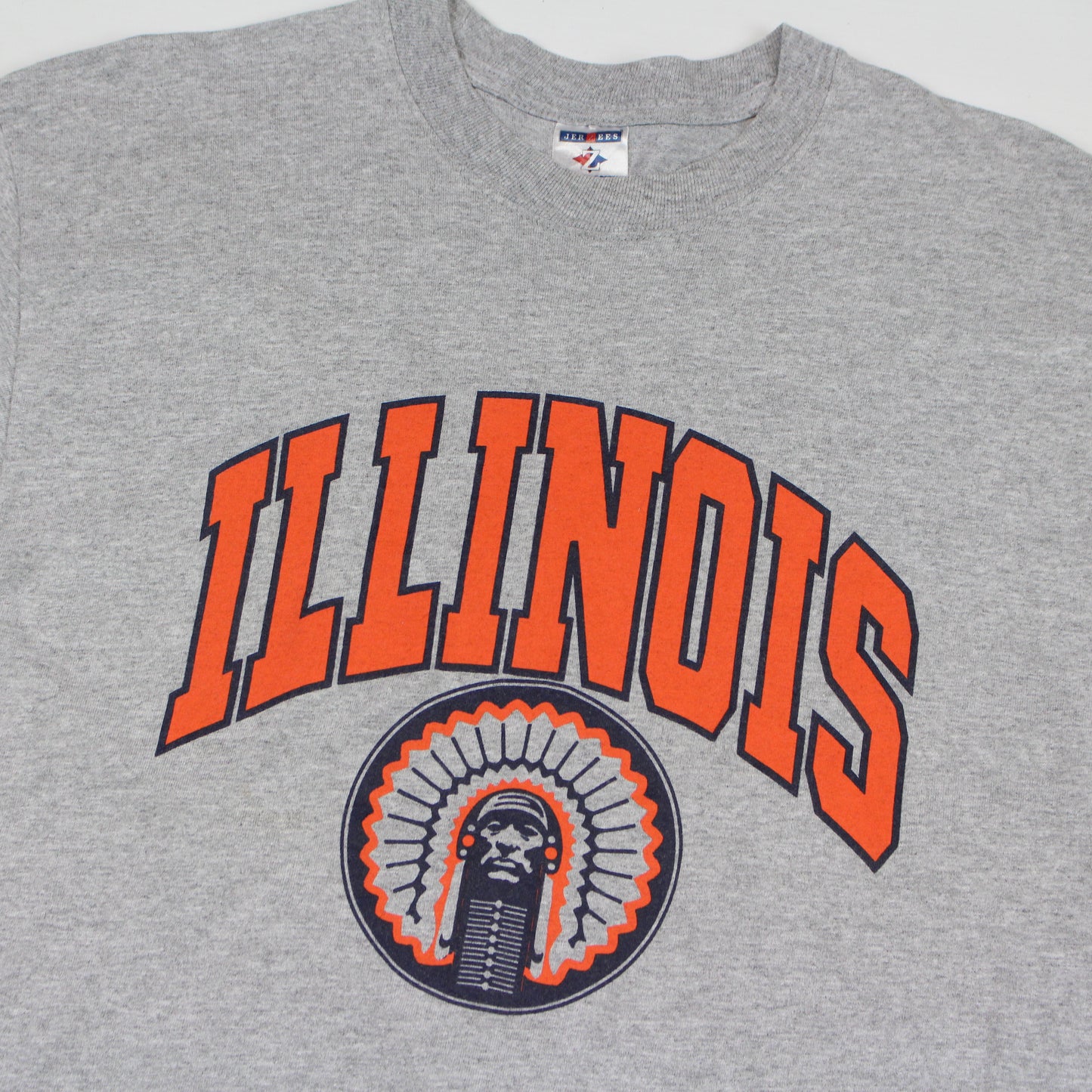 00s Jerzees Illinois Grey T-Shirt (M)