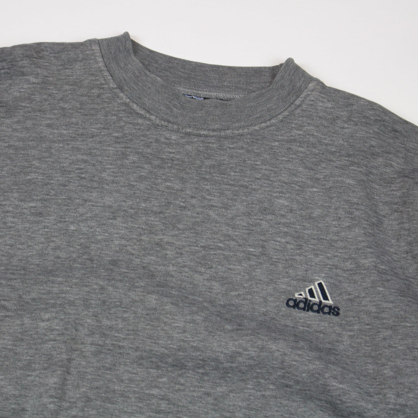 90s Adidas Grey Embroidered Sweatshirt (L)