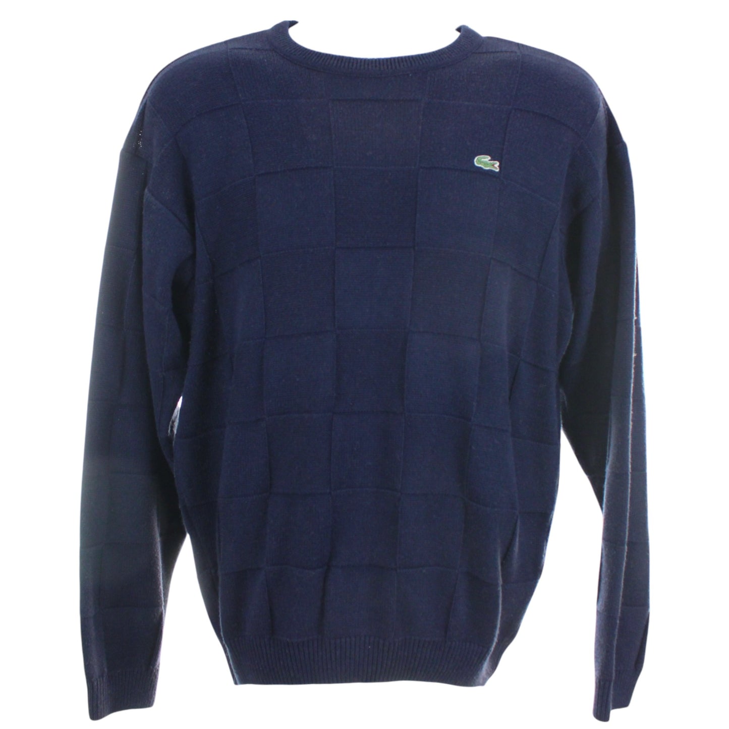 00s Lacoste Navy Knit Jumper (M)