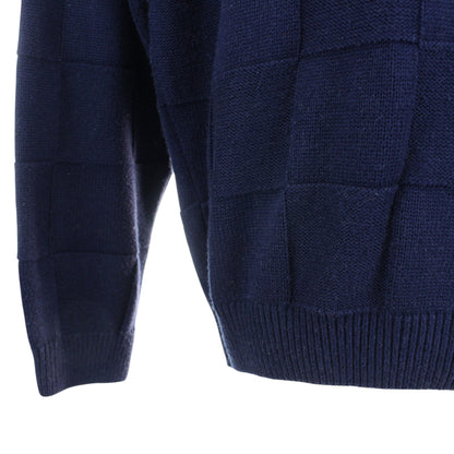 00s Lacoste Navy Knit Jumper (M)