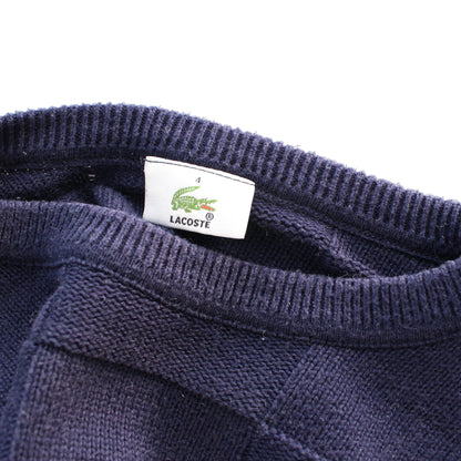 00s Lacoste Navy Knit Jumper (M)