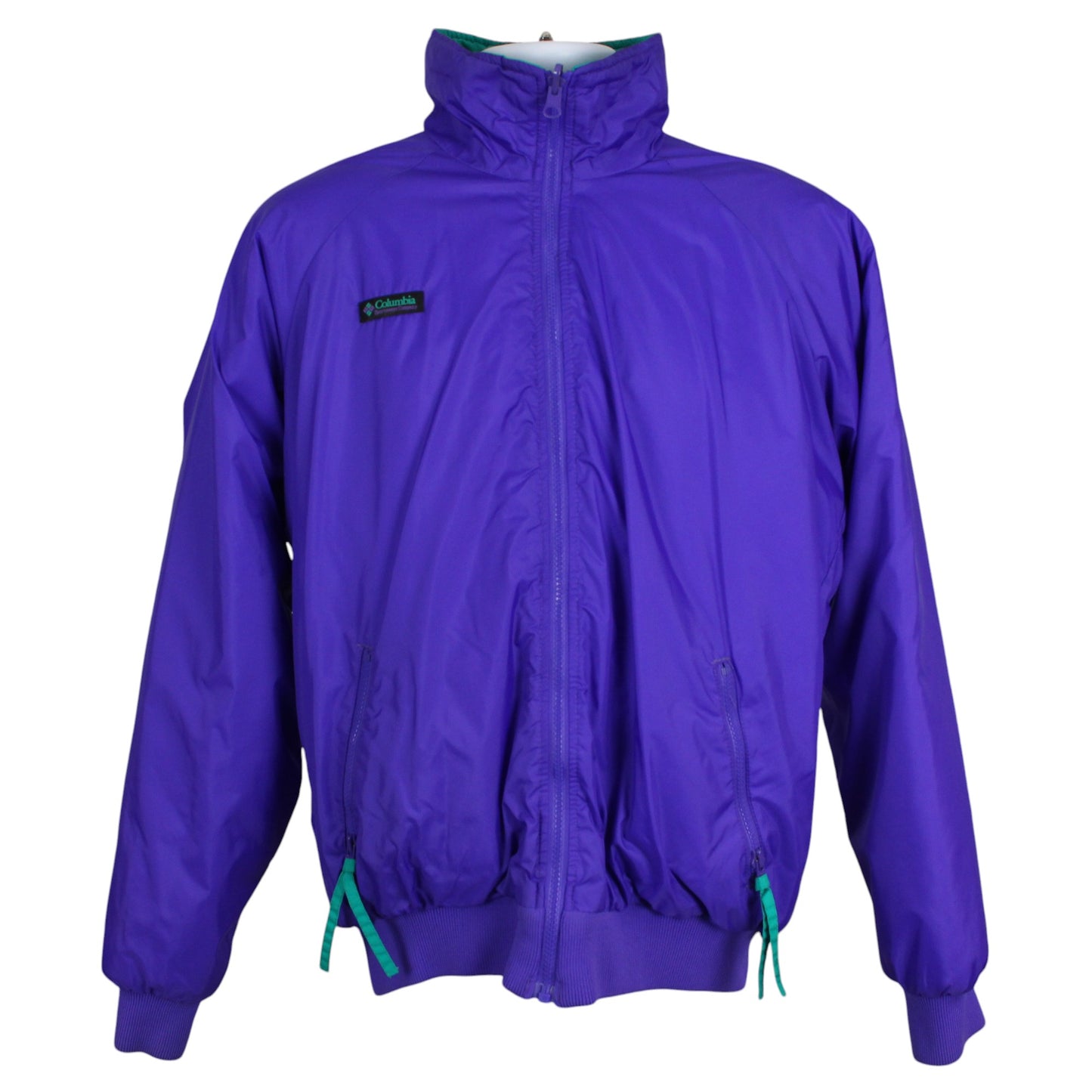 90s Columbia Green/Purple Reversible Jacket (M)