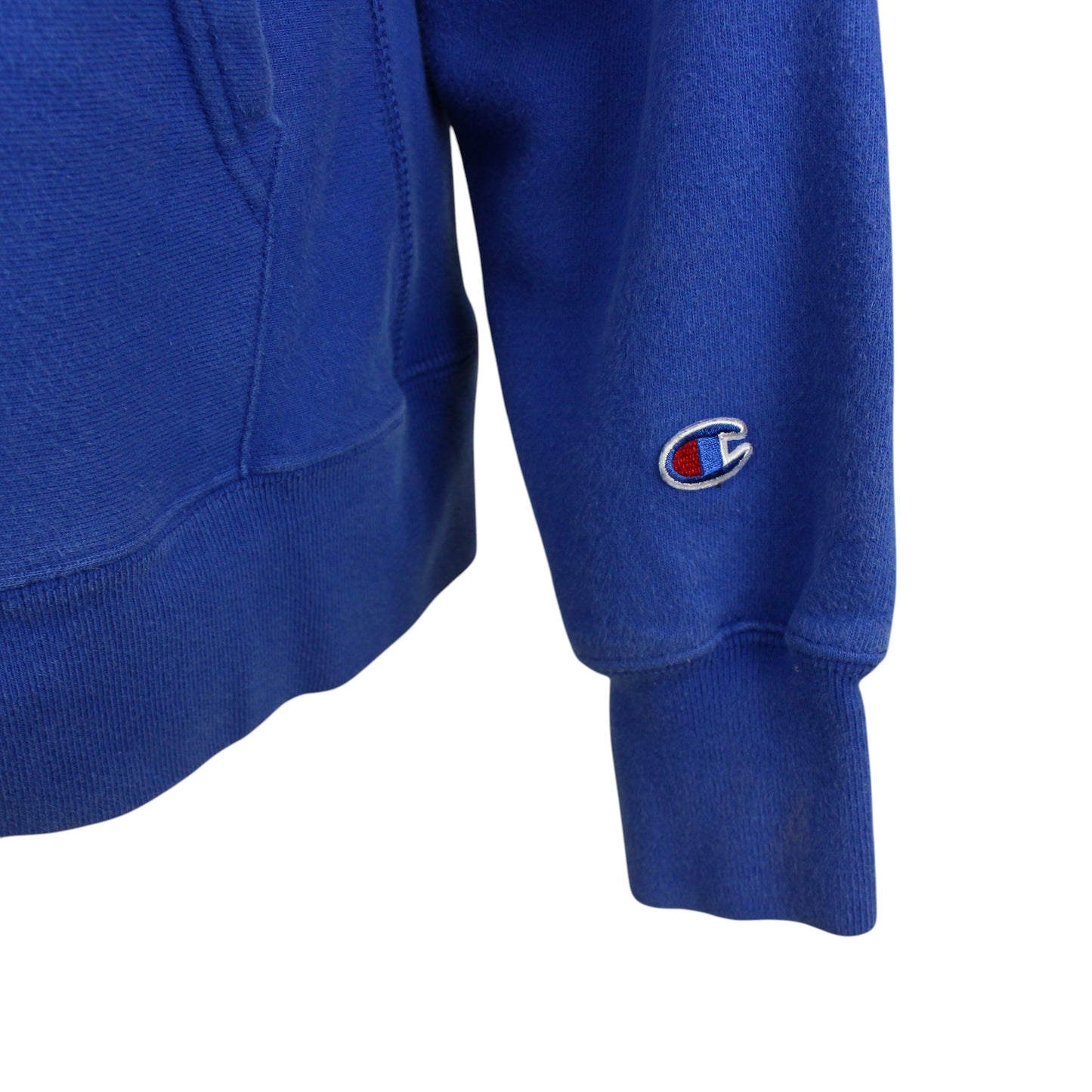 00s Champion Reverse Weave Heavy Blue Hoodie (M)