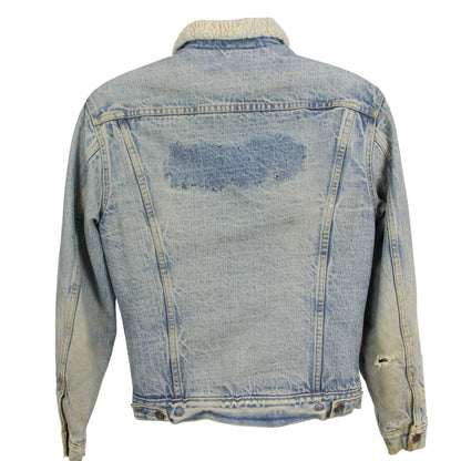 90s Levi's Blue Distressed Denim Jacket (XS)