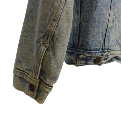 90s Levi's Blue Distressed Denim Jacket (XS)