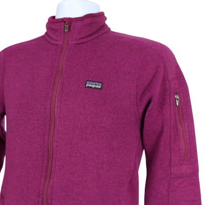 Patagonia Purple/Pink 1/4 Zip Fleece (Women's UK 10)