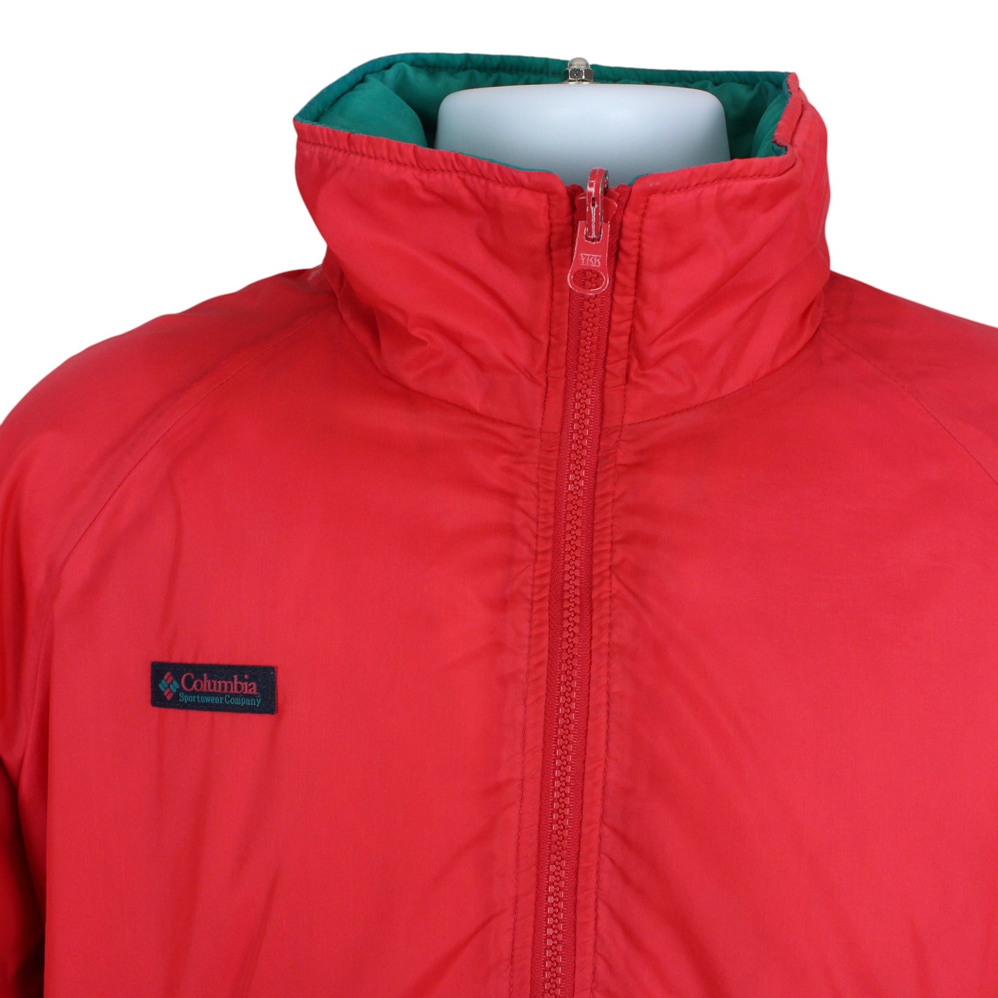 90d Columbia Red/Green Reversible Jacket (M)