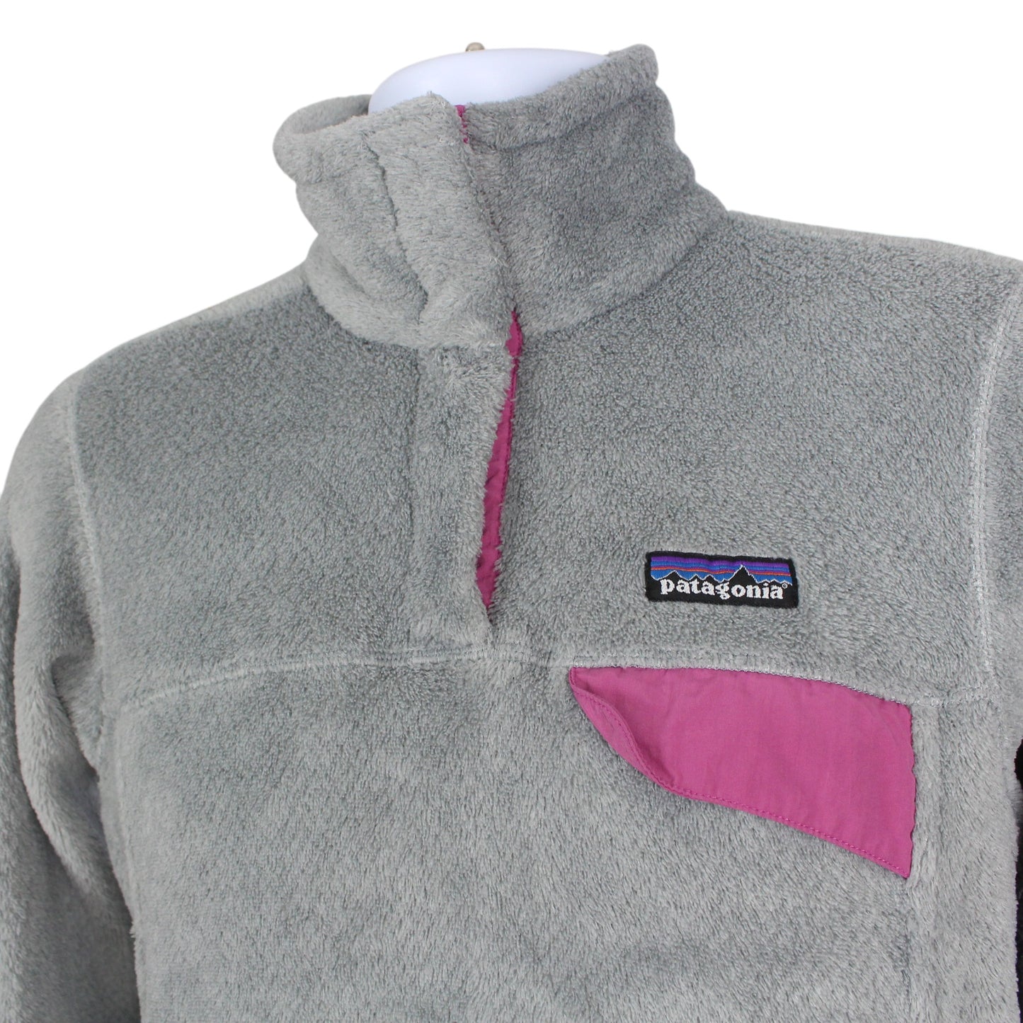 Patagonia Grey Snap T Fleece (Women's UK 10)