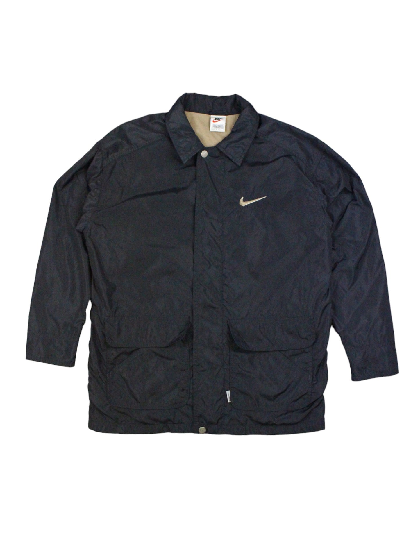 90s Nike Black Cotton Lined Jacket (S)