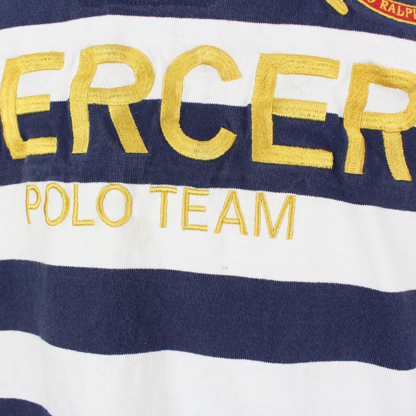 00s Polo Ralph Lauren Mercer Navy/White Rugby Shirt (XL)