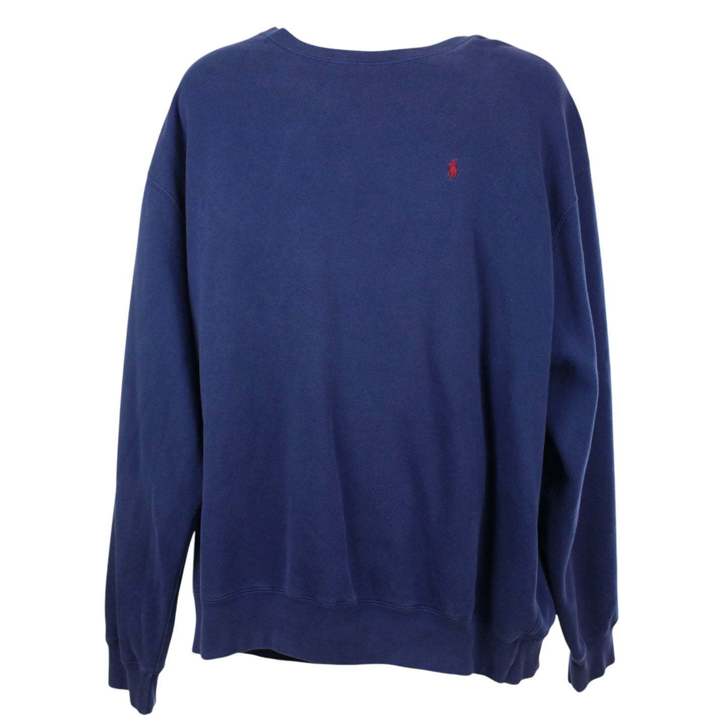 00s Polo Ralph Lauren Navy Embroidered Sweatshirt (XXL)