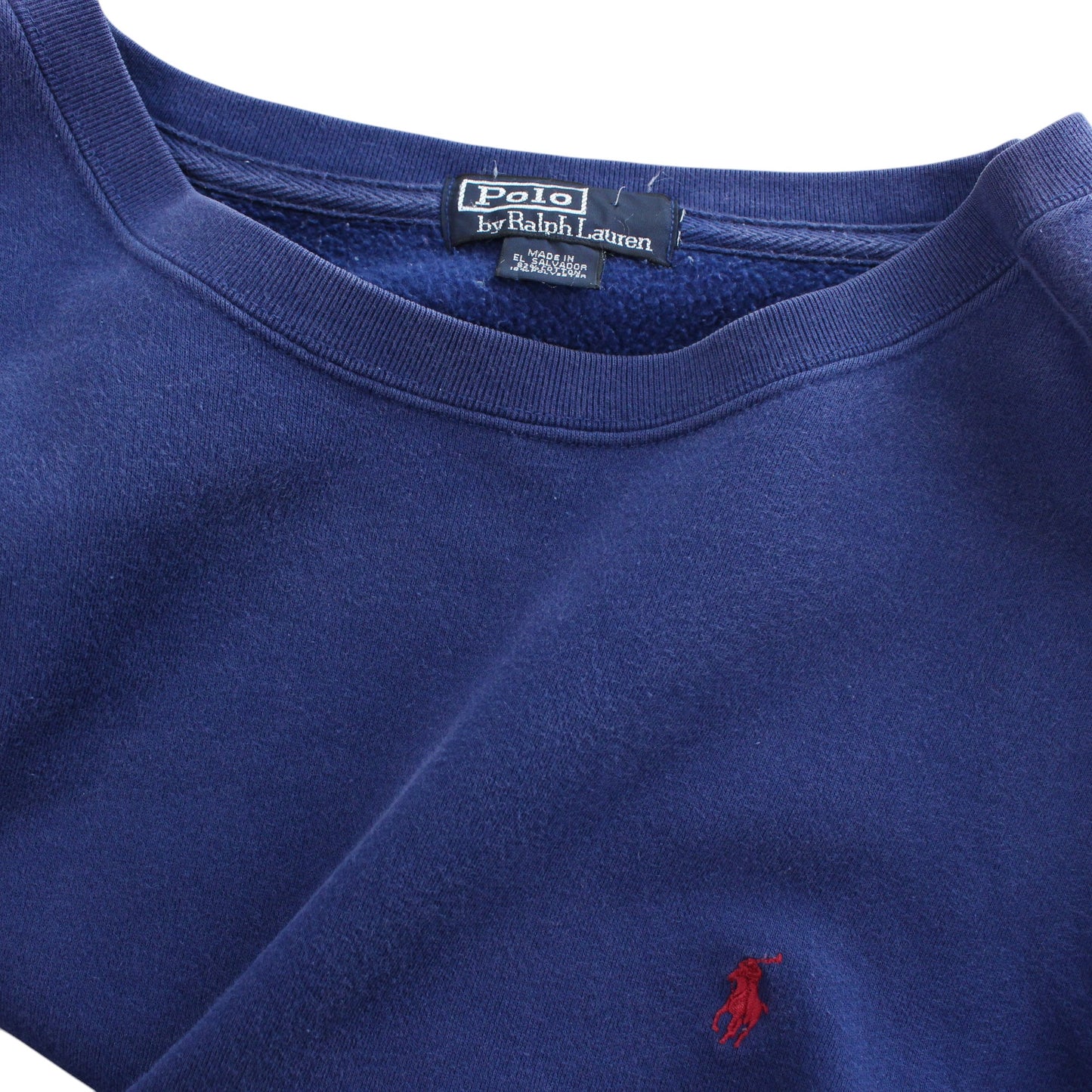 00s Polo Ralph Lauren Navy Embroidered Sweatshirt (XXL)