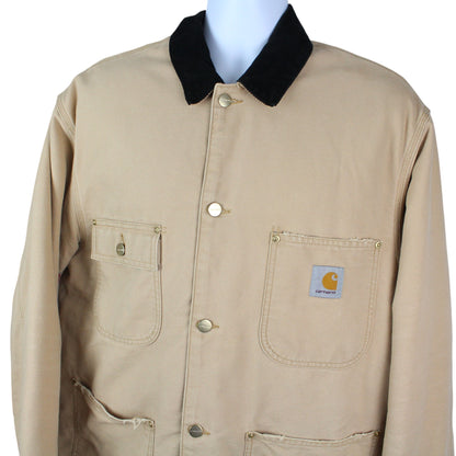 Carhartt Beige OG Chore Heavy Work Jacket (XL)