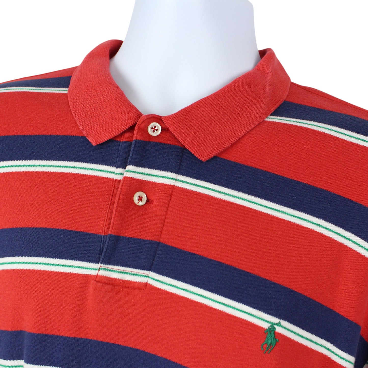 00s Polo Ralph Lauren Red Polo Top (XL)