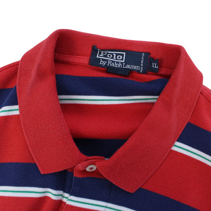 00s Polo Ralph Lauren Red Polo Top (XL)