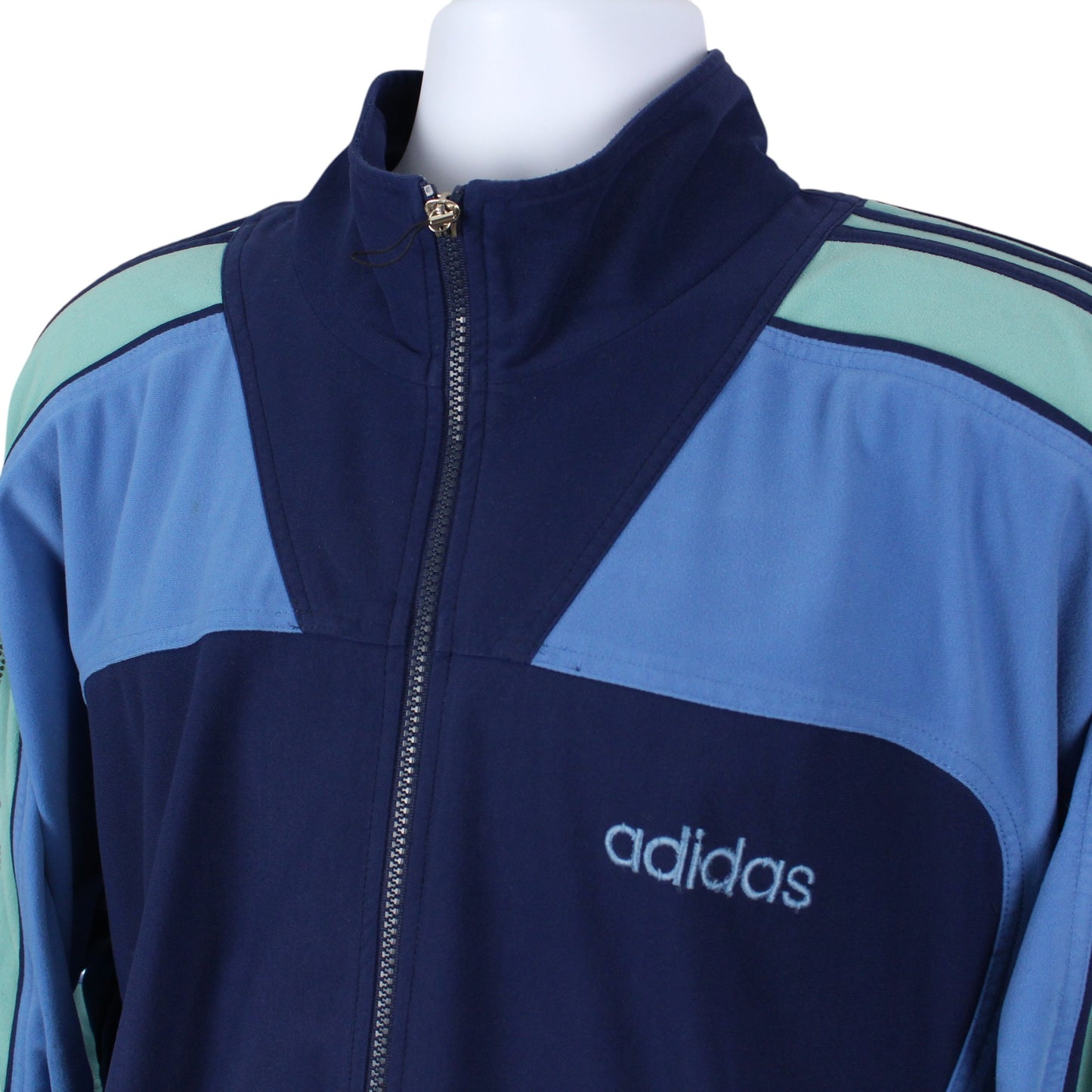 90s Adidas Blue Track Jacket (XL)