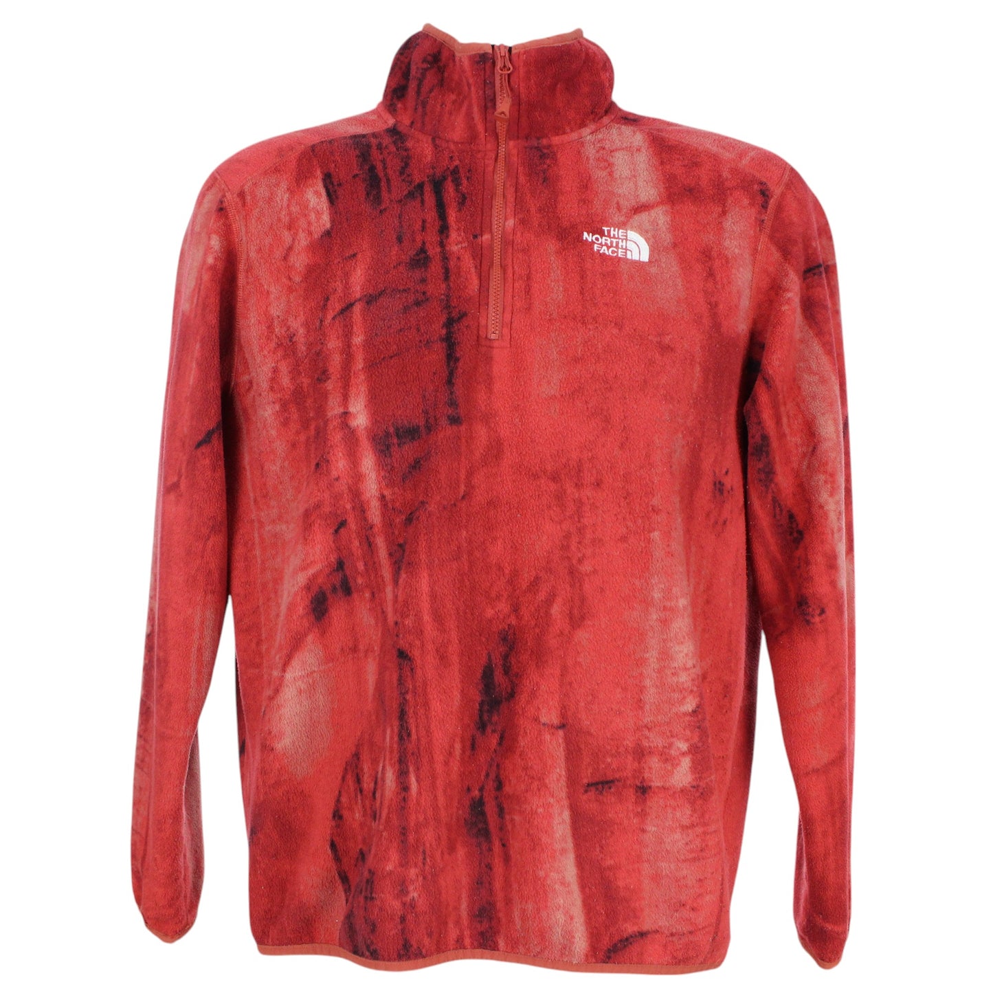 The North Face Red 1/4 Zip Fleece (S)