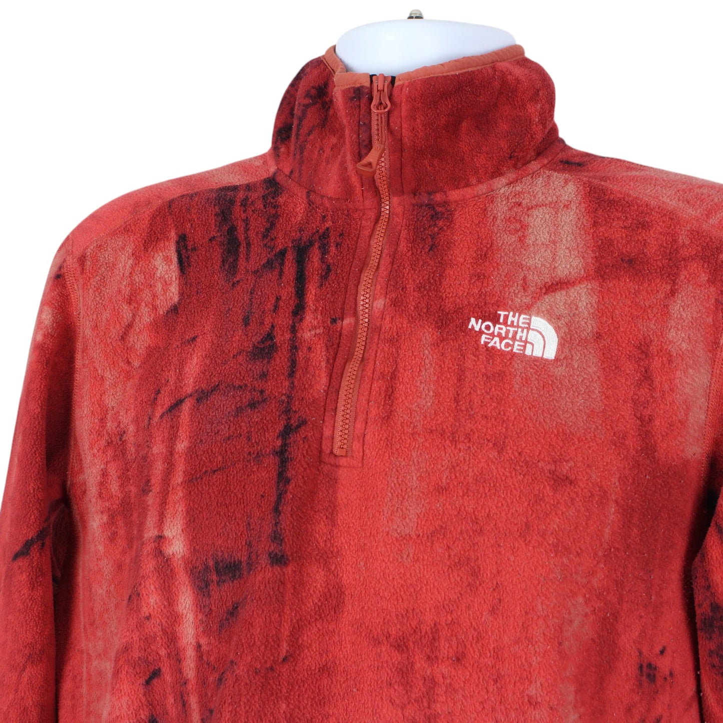 The North Face Red 1/4 Zip Fleece (S)