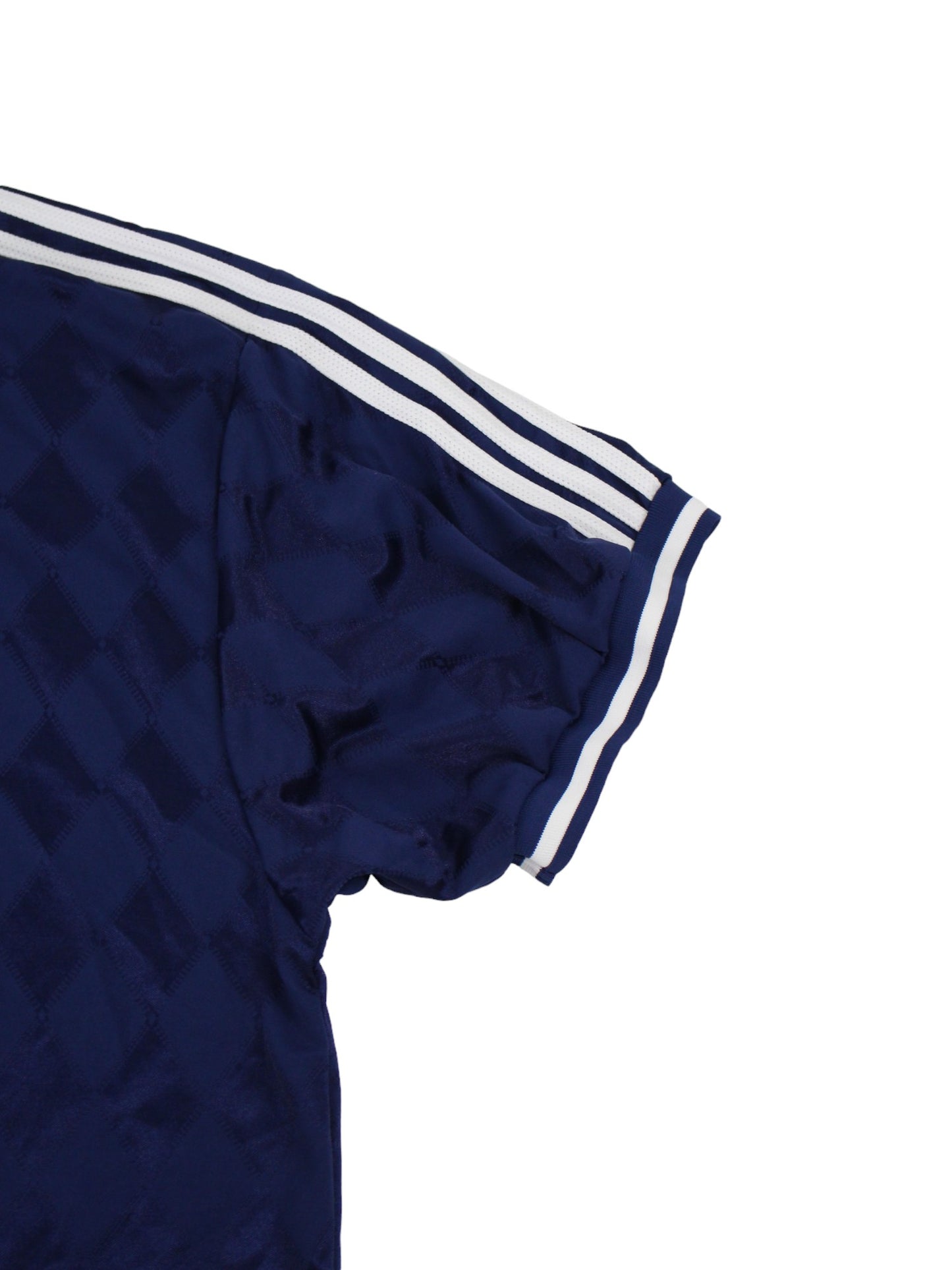 90s Adidas Navy Polyester T-Shirt (XL)