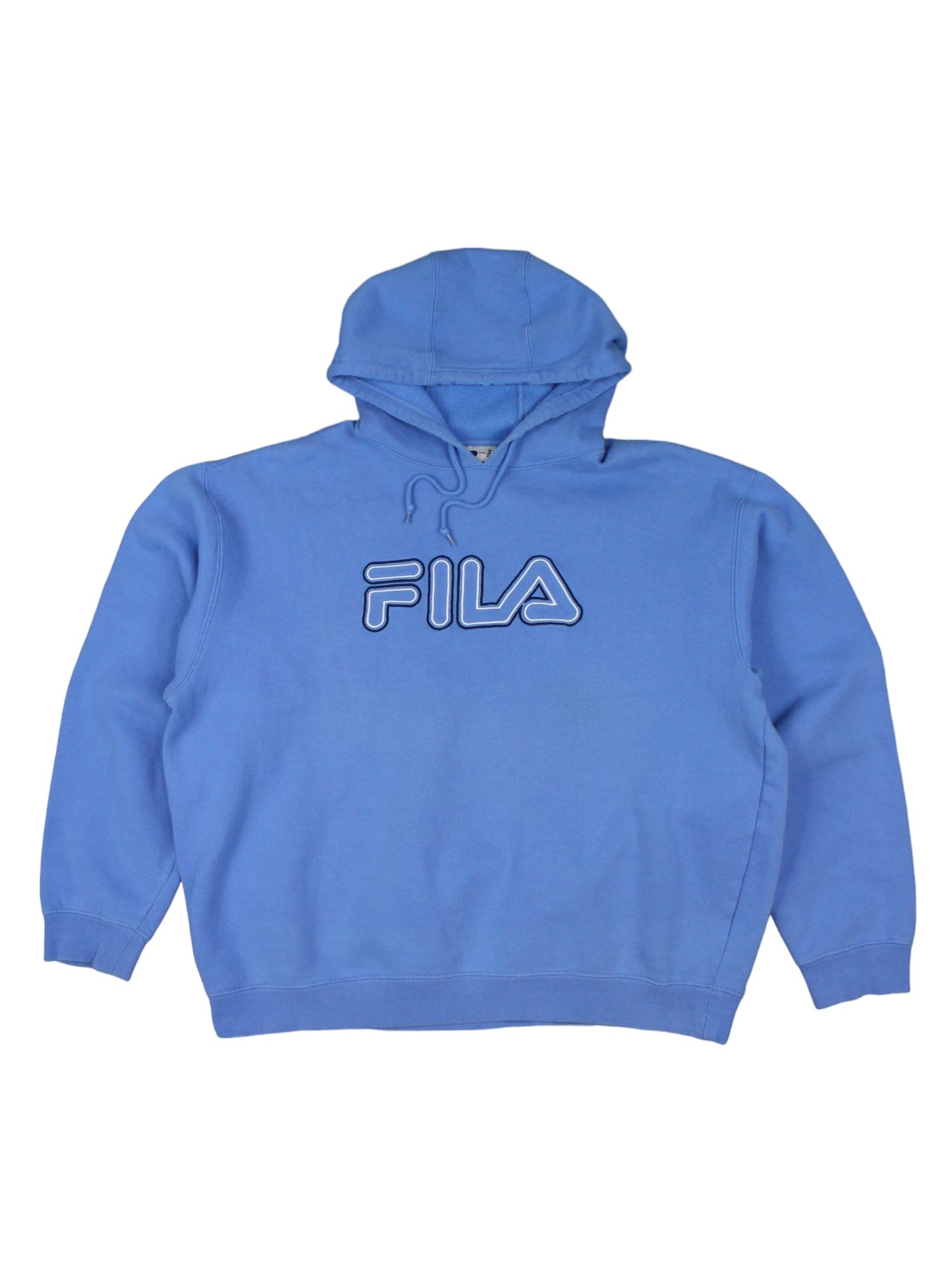 00s Fila Blue Embroidered Hoodie (XL)