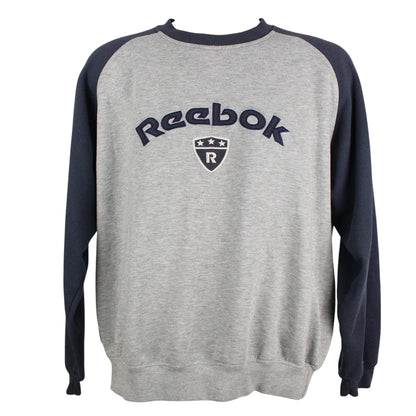 90s Reebok Grey Embroidered Sweatshirt (S)