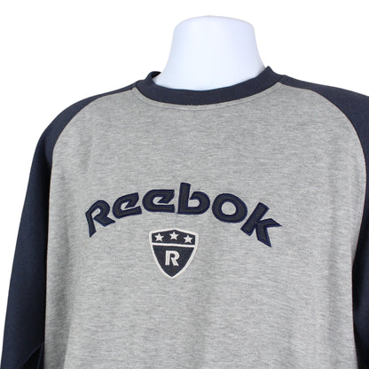 90s Reebok Grey Embroidered Sweatshirt (S)