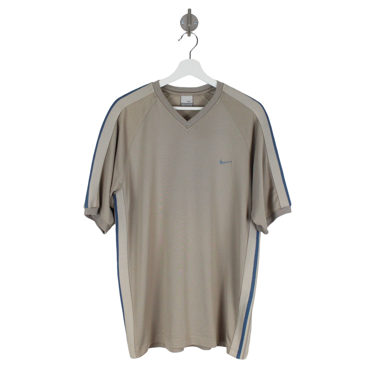 00s Nike Beige Polyester T-Shirt (L)