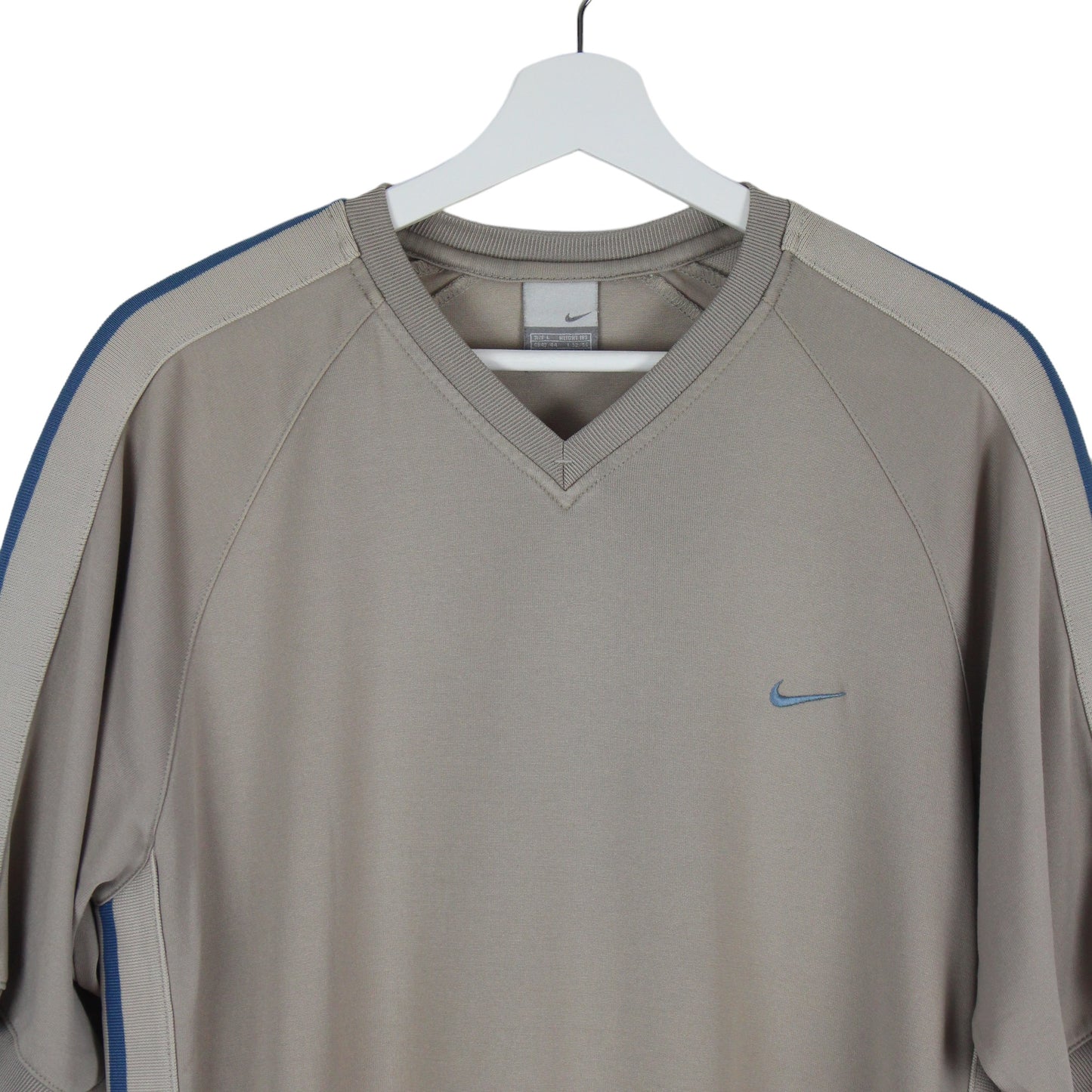 00s Nike Beige Polyester T-Shirt (L)