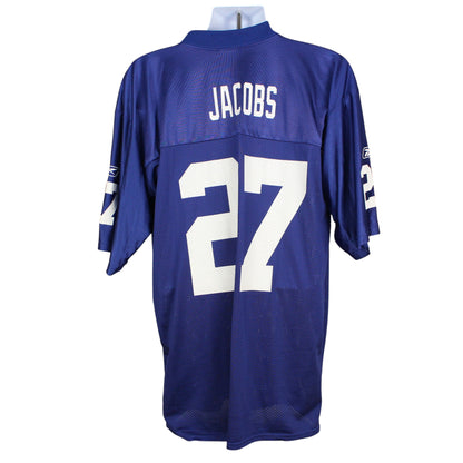 New York Giants Reebok Blue #27 Jacobs Jersey (XL)