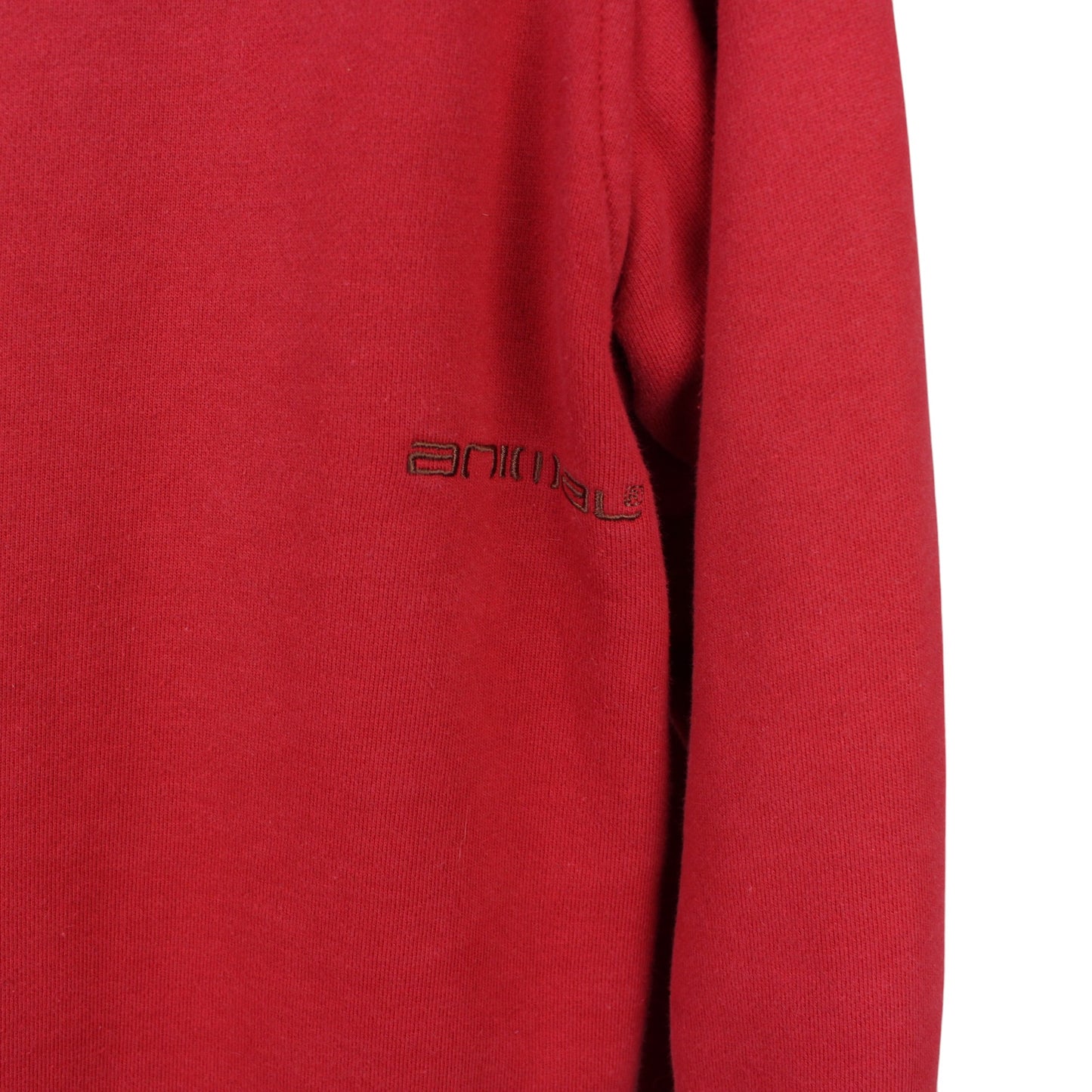 00s Animal Red Embroidered Full Zip Hoodie (M)