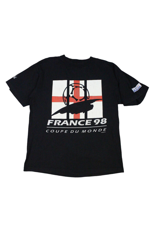 1998 Adidas France World Cup Black T-Shirt (M)