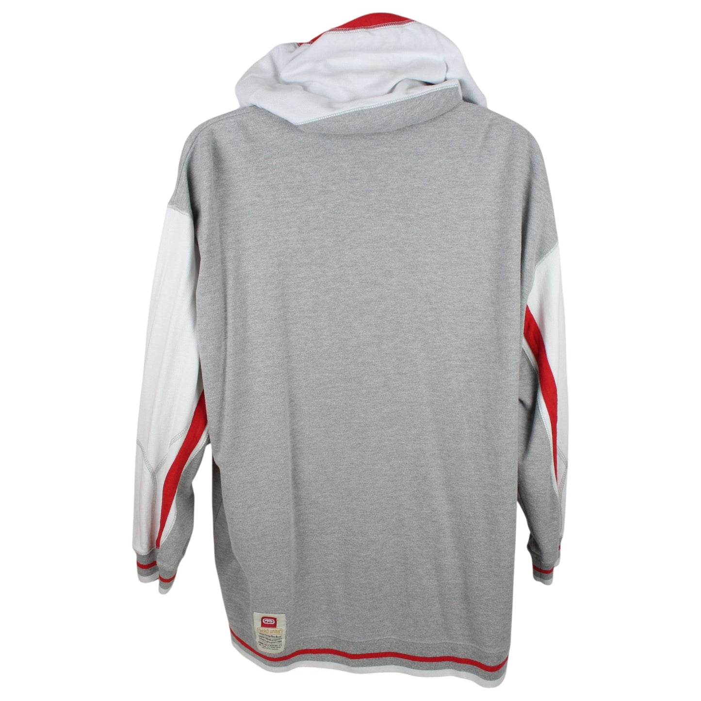 00s Ecko Unltd. Grey Embroidered Full Zip Hoodie (XXL)