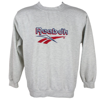 90s Reebok Grey Embroidered Sweatshirt (XS)