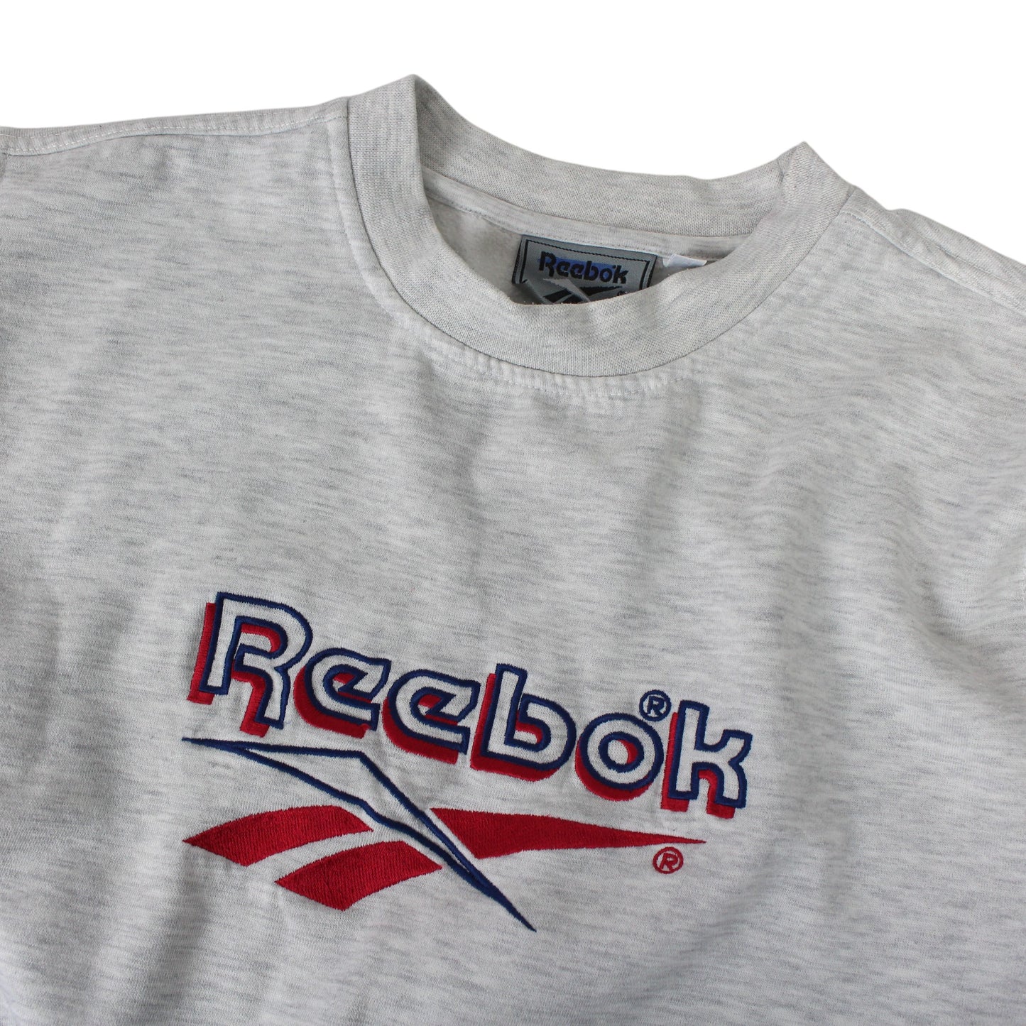 90s Reebok Grey Embroidered Sweatshirt (XS)