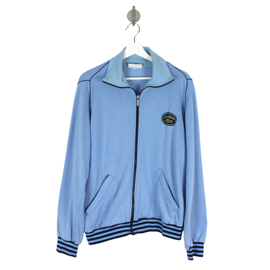 80s Chemise Lacoste Blue Cotton Track Jacket (M)