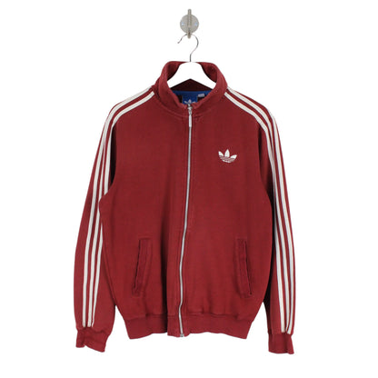 Adidas Red Cotton Track Jacket (S)