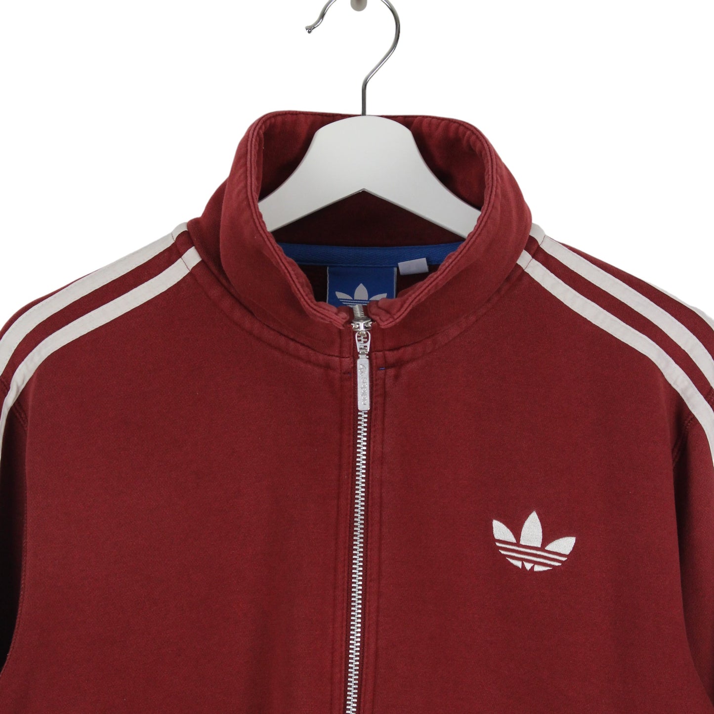 Adidas Red Cotton Track Jacket (S)