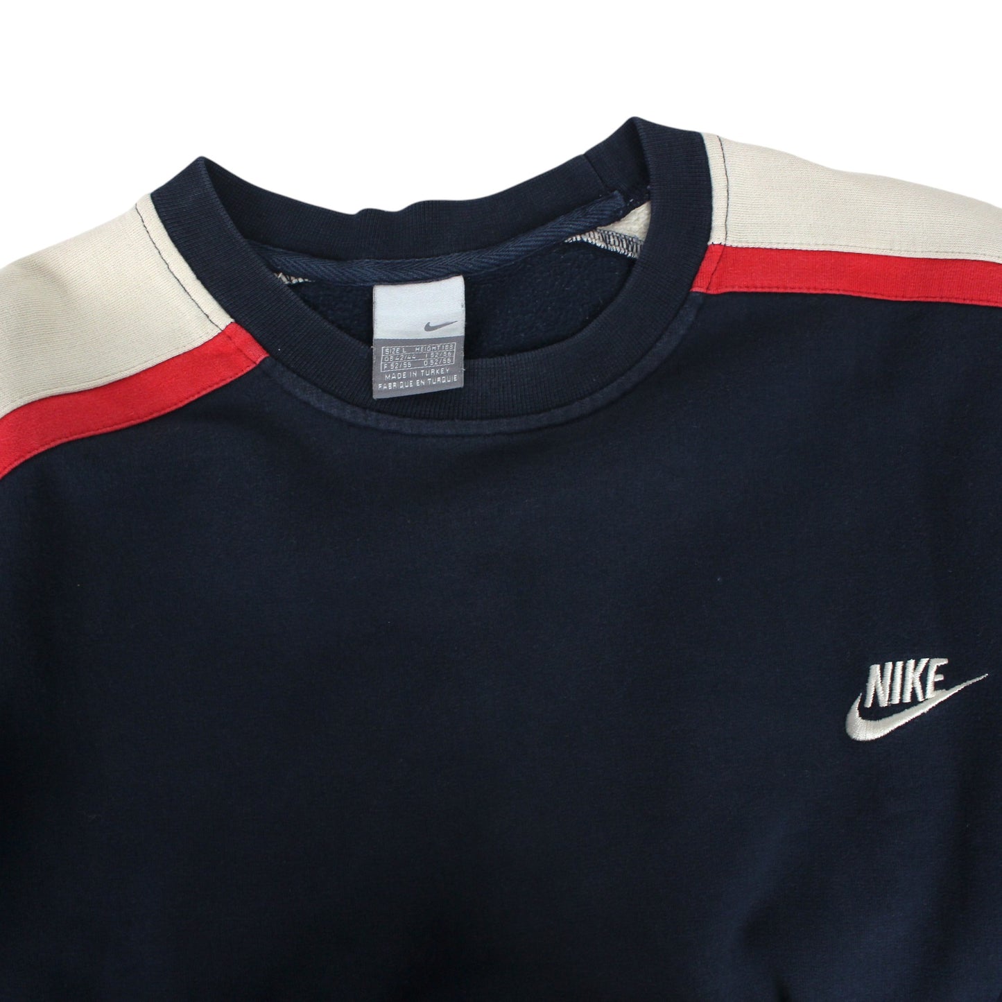 00s Nike Navy Embroidered Sweatshirt (L)