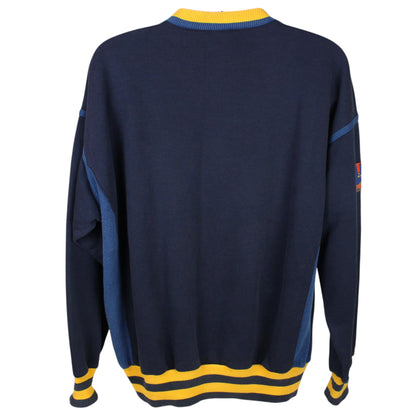 90s Puma Navy Embroidered Sweatshirt (XL)