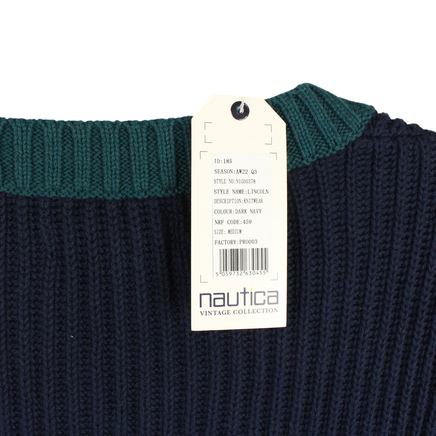 Nautica Navy Chunky Knit Cardigan (L) New With Tags