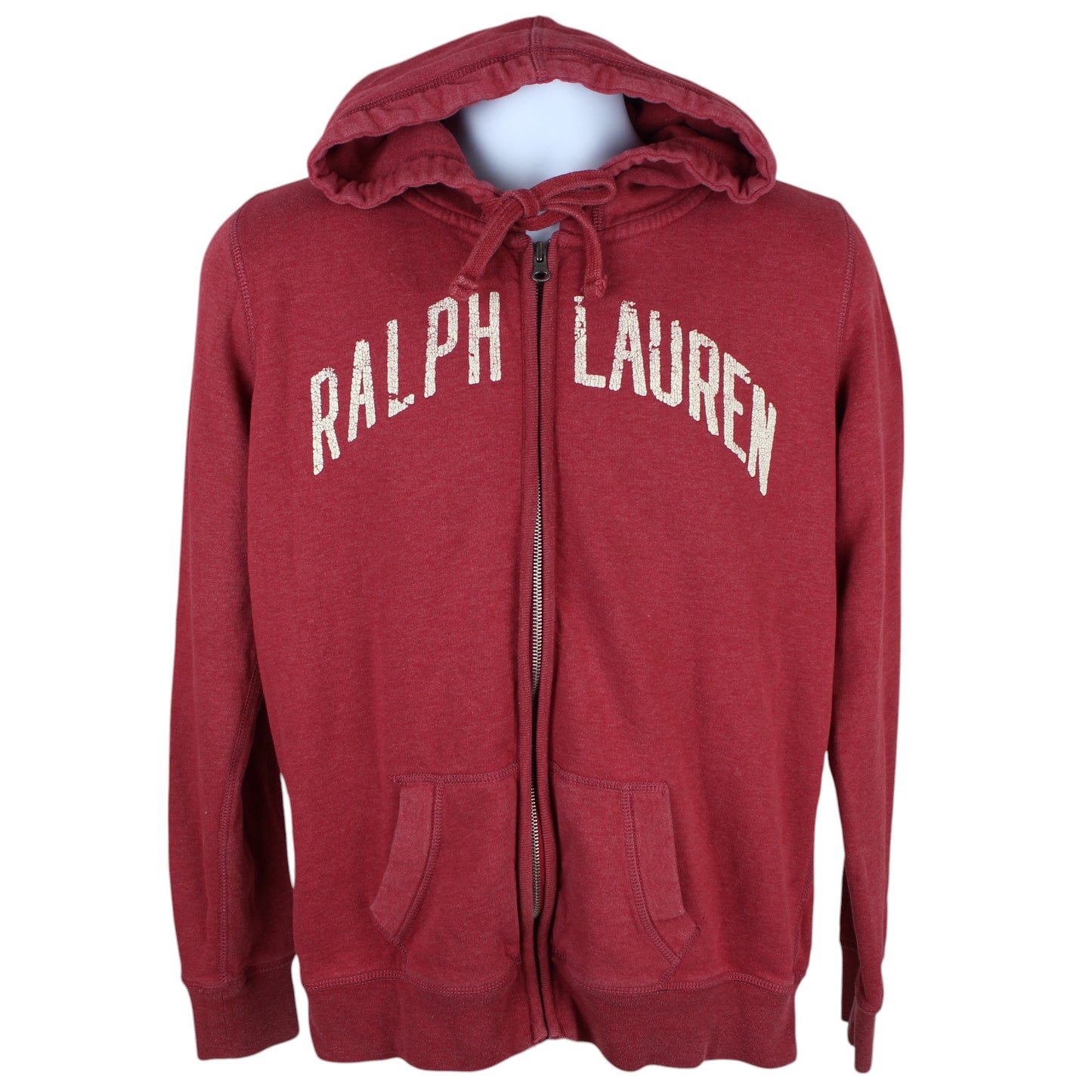 Ralph Lauren Red Full Zip Hoodie (M)