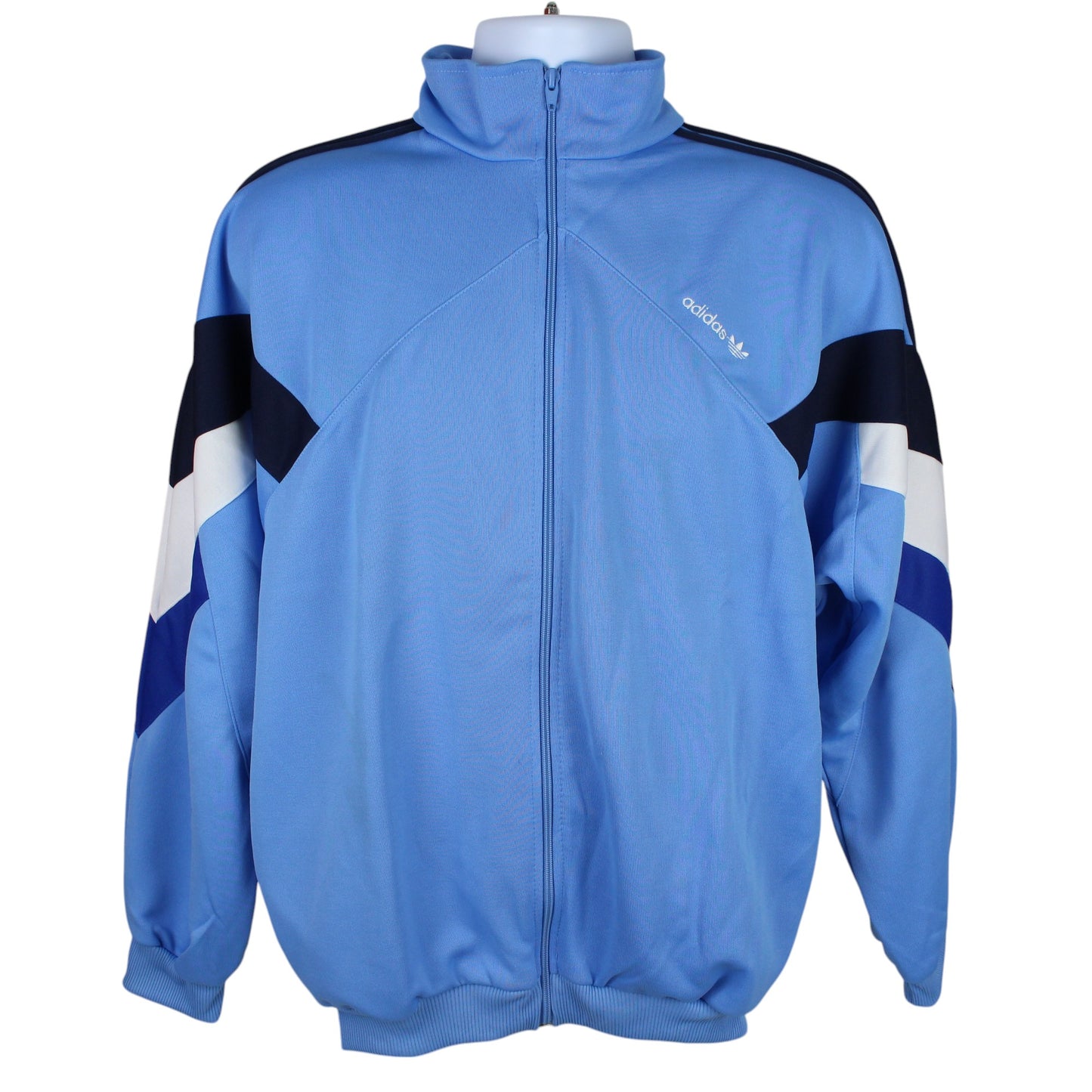 90s Adidas Blue Track Jacket (L)