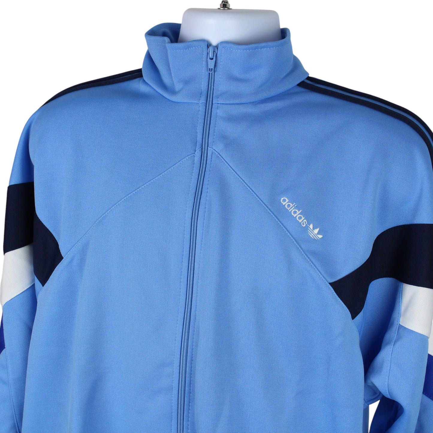 90s Adidas Blue Track Jacket (L)