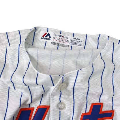 New York Mets Majestic White Jersey (M)