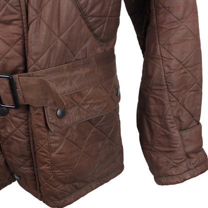 Barbour Brown Fleece Lined Quilted Jacket (M)