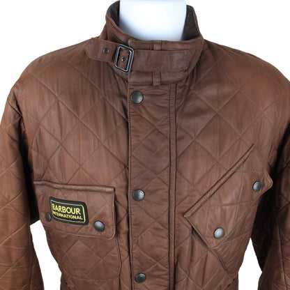 Barbour Brown Fleece Lined Quilted Jacket (M)